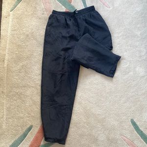 Black 100% Silk Joggers